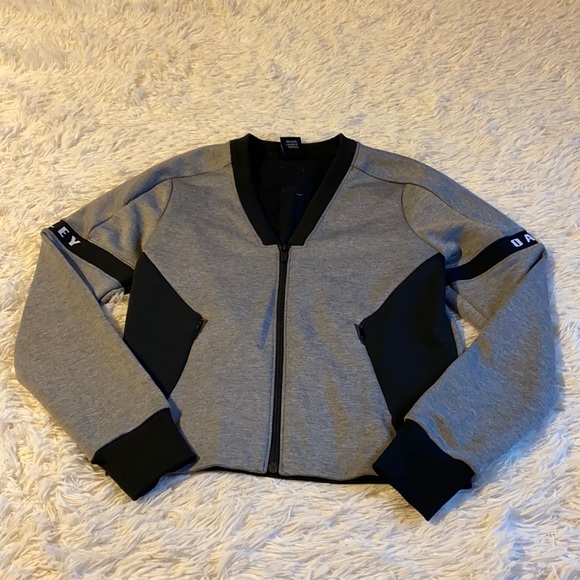Oakley V-neck Zip Up Bomber Jacket - Picture 2 of 11